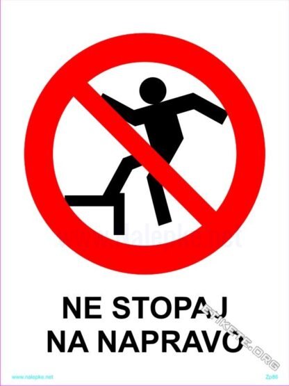 Ne stopaj na napravo 1