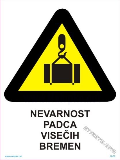 Nevarnost padca visečih bremen 1