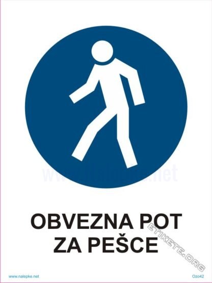 Obvezna pot za pešce 1