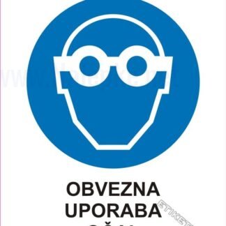 Obvezna uporaba očal 1