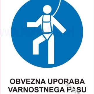 Obvezna uporaba varnostnega pasu 1