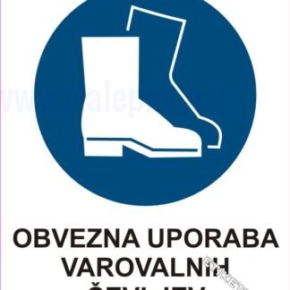 Obvezna uporaba varovalnih čevljev1