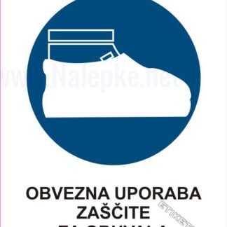 Obvezna uporaba zaščite za obuvala1