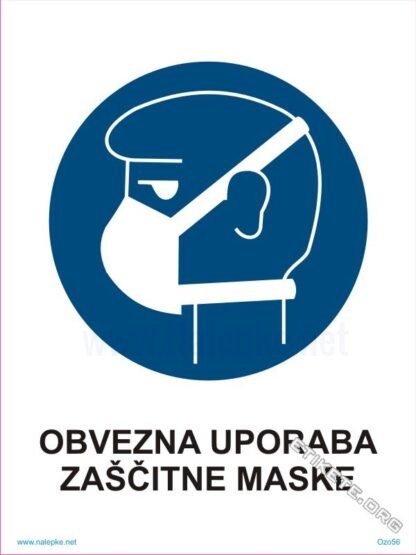 Obvezna uporaba zaščitne maske1