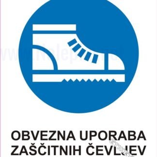 Obvezna uporaba zaščitnih čevljev 1