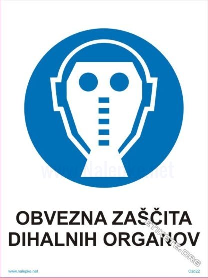 Obvezna zaščita dihalnih organov 1