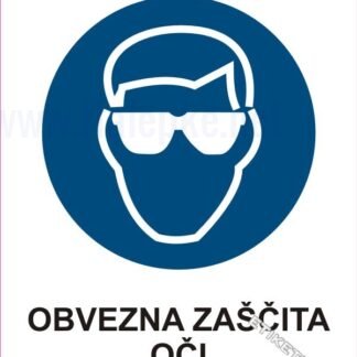 Obvezna zaščita oči 1