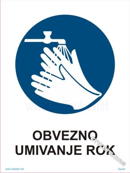 Obvezno umivanje rok 1