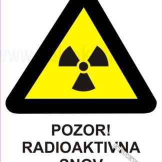 Pozor! Radioaktivna snov 1