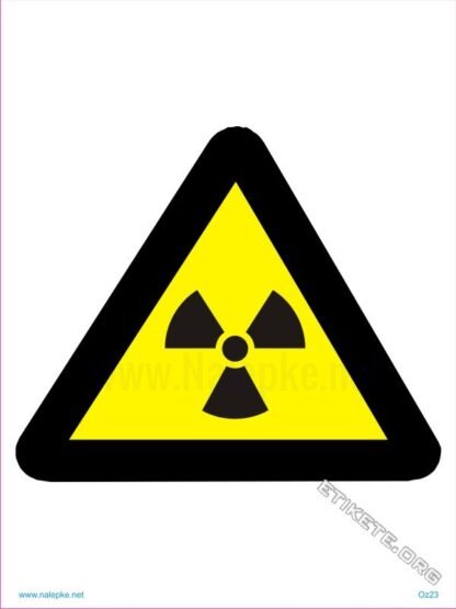 Pozor! Radioaktivna snov