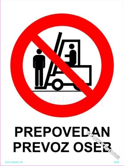 Prepovedan prevoz oseb 1