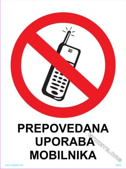 Prepovedana uporaba mobilnika 1