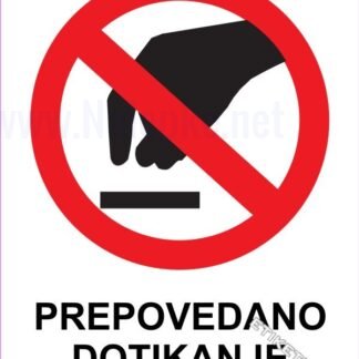 Prepovedano dotikanje 1