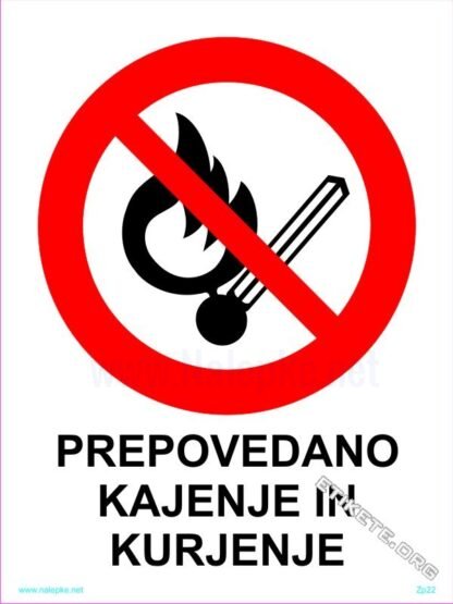 Prepovedano kajenje in kurjenje 1