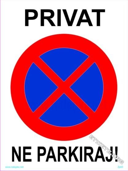 Privat, ne parkiraj