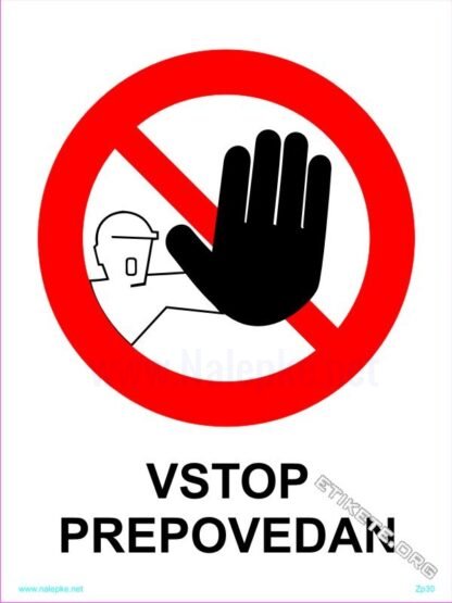 Vstop prepovedan 1