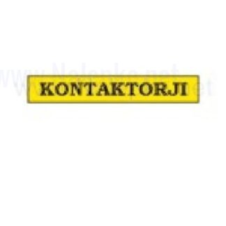 Nalepka Kontaktorji, dimenzija: 71x16mm, pola: 10 kos