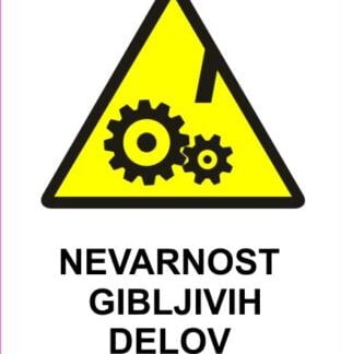 Nevarnost gibljivih delov