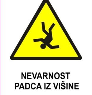 Nevarnost padca iz višine