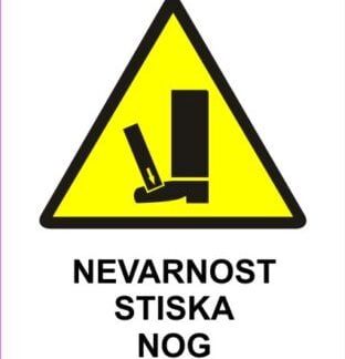 Nevarnost stiska nog