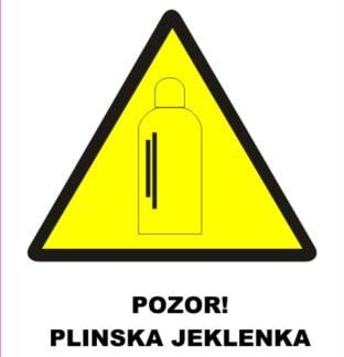 Pozor plinska jeklenka