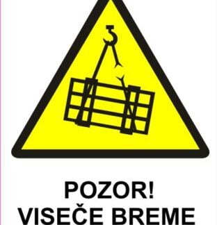 Pozor viseče breme