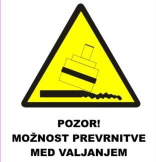 moznost prevrnitve med valjanjem