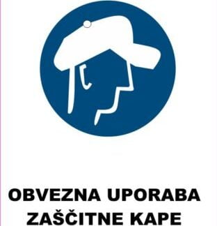 Obevzna uporaba zaščitne kape 2