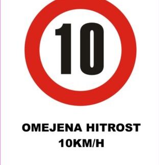 omejena hitrost 10 km/h 2
