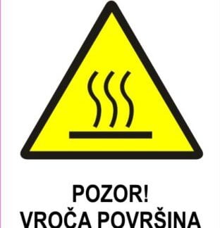 Pozor! vroča površina