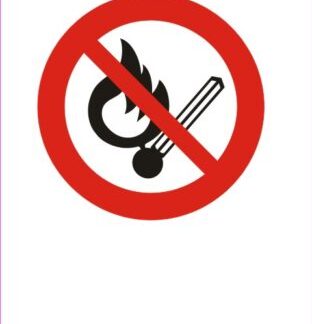 prepovedana uporaba odprtega ognja