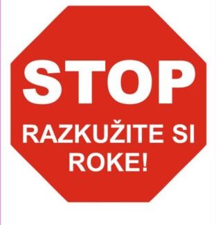 STOP - Razkužite si roke