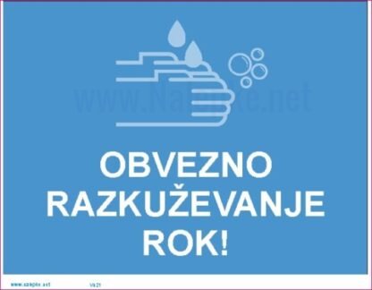 Obvezno razkuževanje rok -covid-19