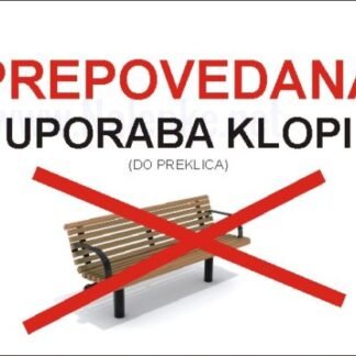 Prepovedana uporaba klopic