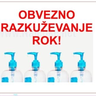 Obvezno razkuževanje rok -covid-19