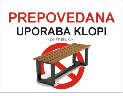 Prepovedana uporaba klopi