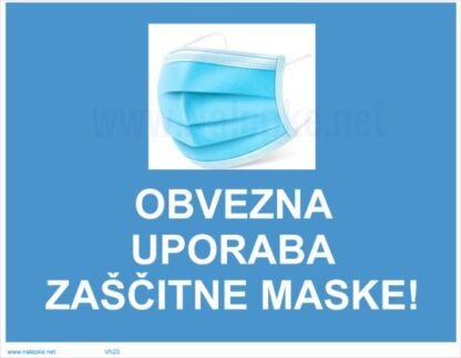 Obvezna uporaba zaščitne maske -covid-19