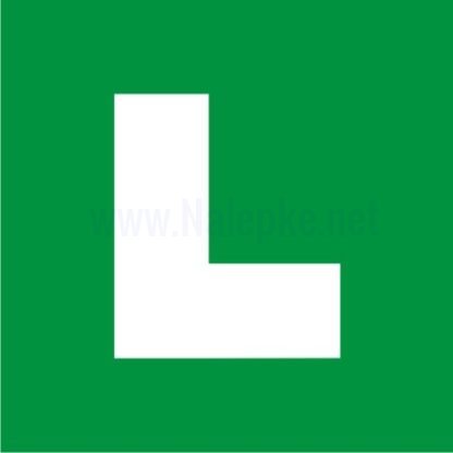 "L" Označevanje vozil pri vožnji s spremljevalcem za voznike začetnike