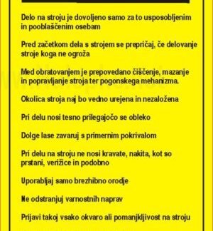 Pravila za varno delo