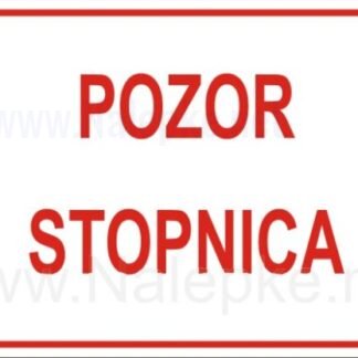 Pozor stopnica