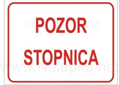 Pozor stopnica