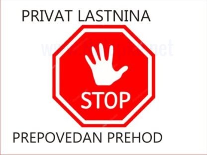 Privatna lastnina prepovedan prehod