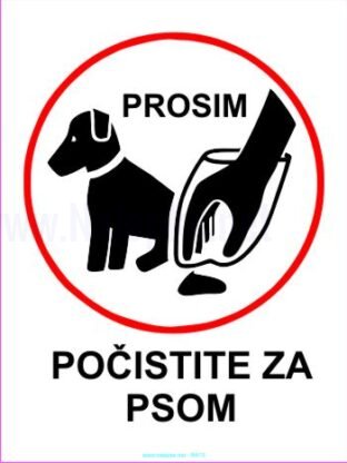 Prosim počistite za psom - iztrebki