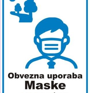 Obvezna uporaba maske na prostem