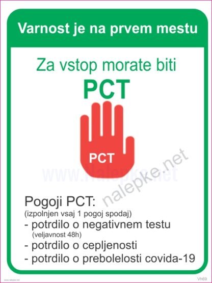 Načelo PCT pogoji