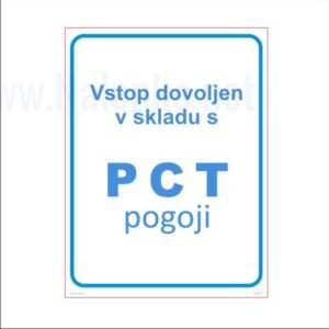 Vstop dovoljen v skladu s PCT pogoji za šole in javne ustanove