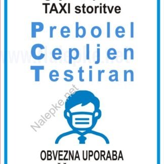 Pogoj za uporabo TAXI storitve - PCT