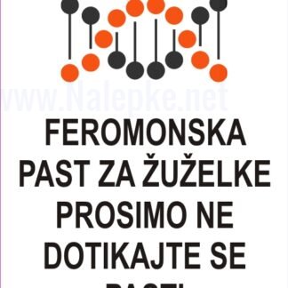 Feromonska past za žuželke prosimo ne dotikajte se pasti