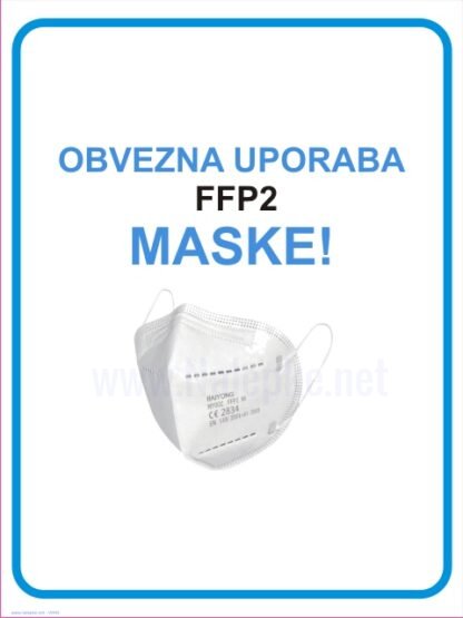 Obvezna uporaba FFP2 MASKE