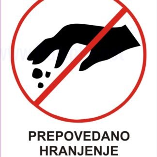 Prepovedano hranjenje živali